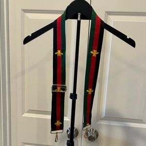 Stylish Black and Green bag strap